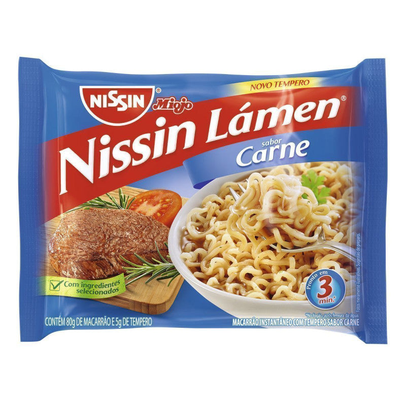 NISSIN Macarrão Instantâneo Sabor Carne 85g