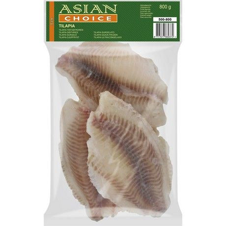 ASIAN CHOICE Filé de Tilápia Congelados Pacote 800g