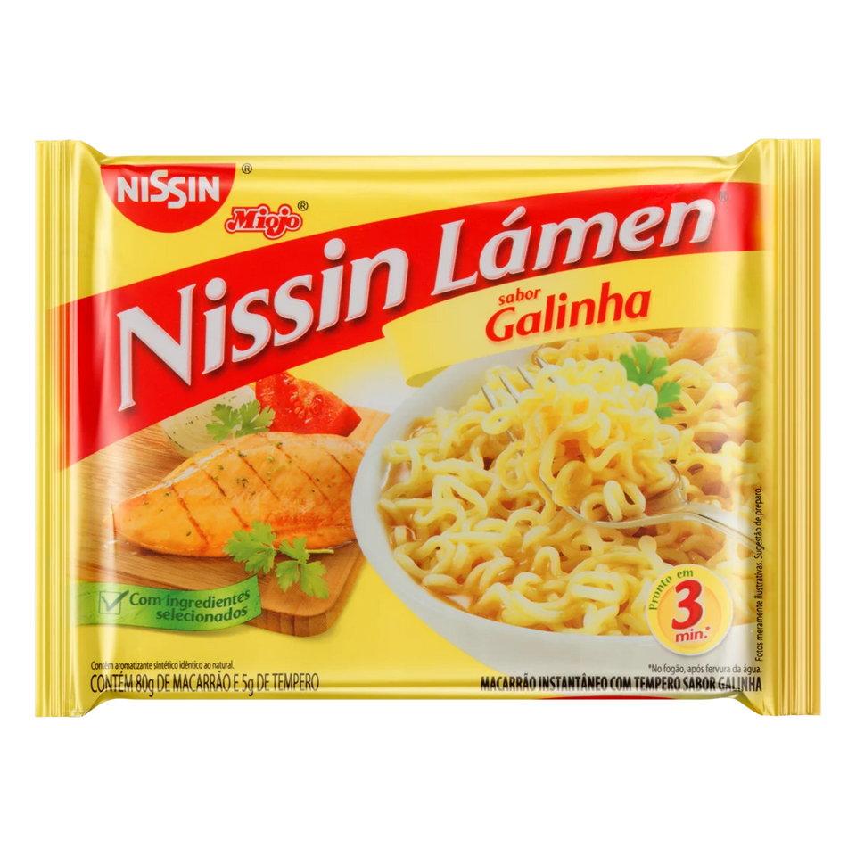 NISSIN Macarrão Instantâneo Sabor Galinha 85g