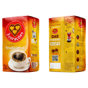 3 CORACÕES Café Tradicional 500g