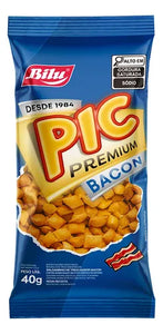 Salgadinho BILU PIC Premium - Sabor Bacon Pacote 40g