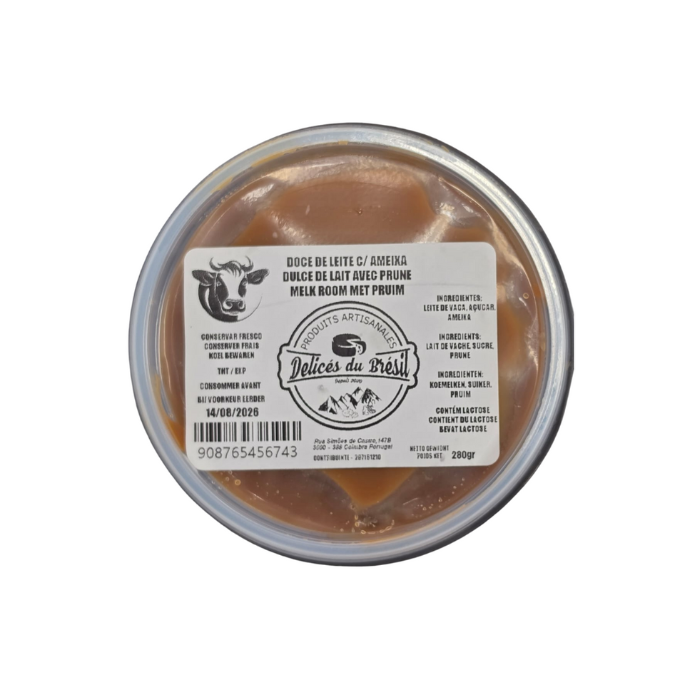 Delicés du Brésil  - Doce de leite com ameixa, 280g