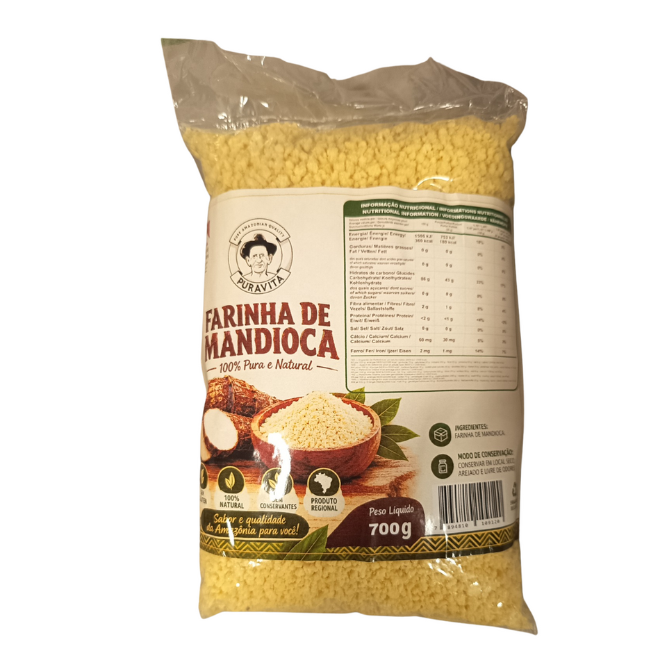 PURA VITA Farinha de Mandioca grossa (Puba) 700g