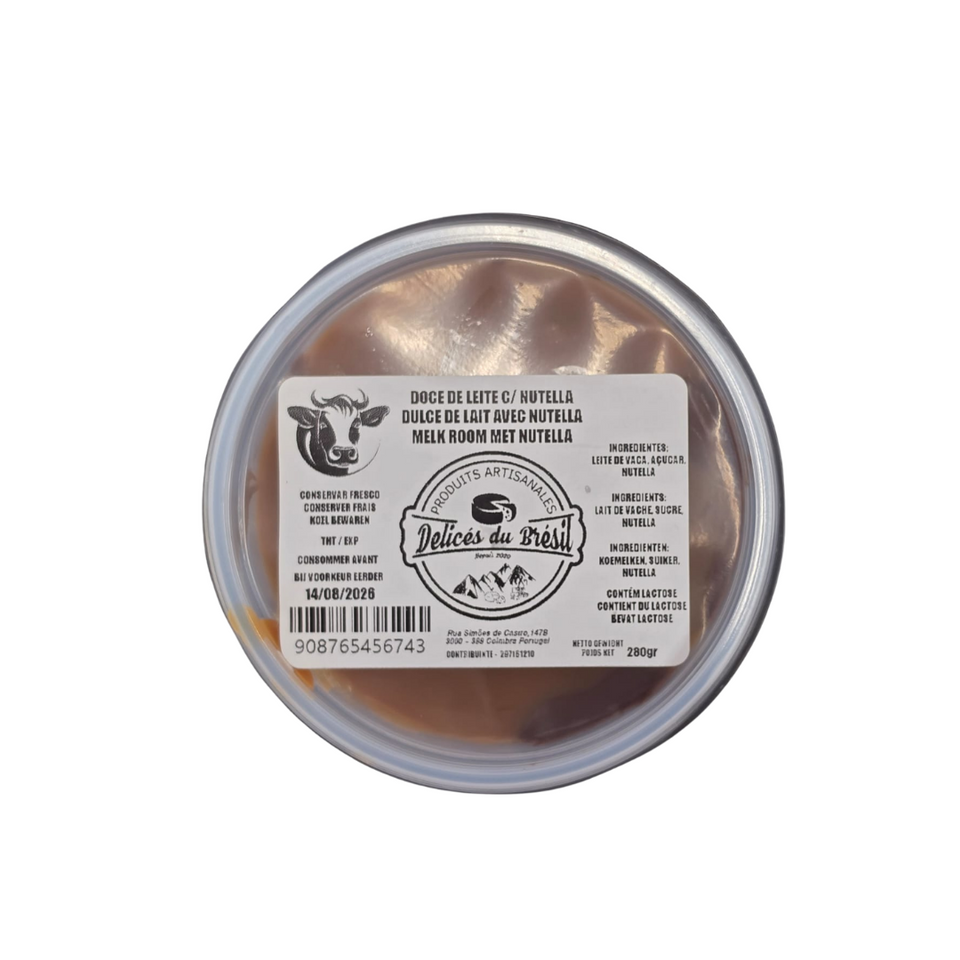 Delicés du Brésil  - Doce de leite com Nutella, 280g