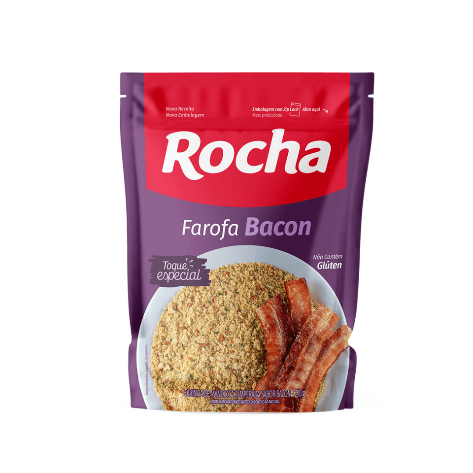 ROCHA Farofa Pronta Bacon 300g