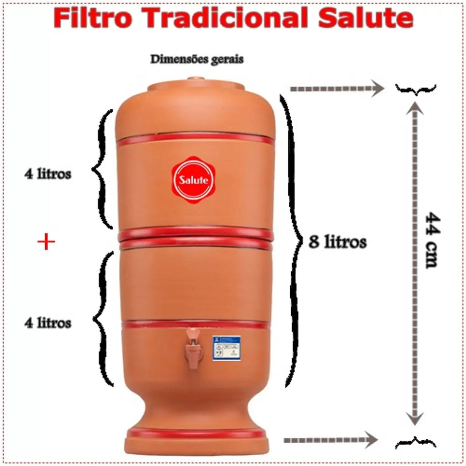 Filtro de Barro 8L SALUTE