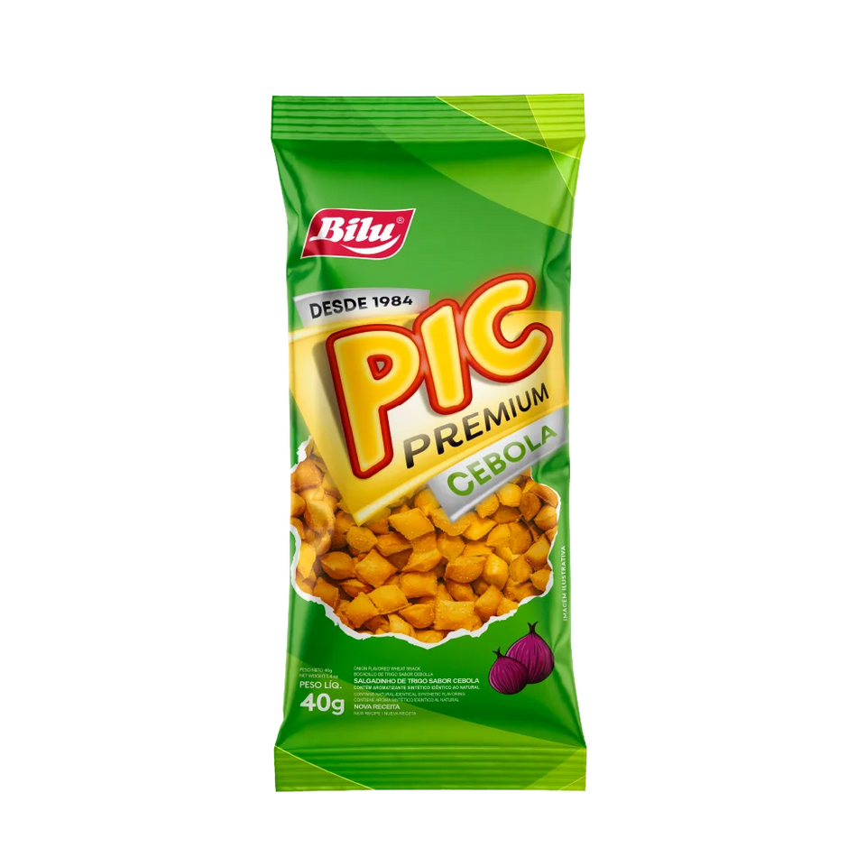 BILU PIC Premium Salgadinho Sabor Cebola 40g