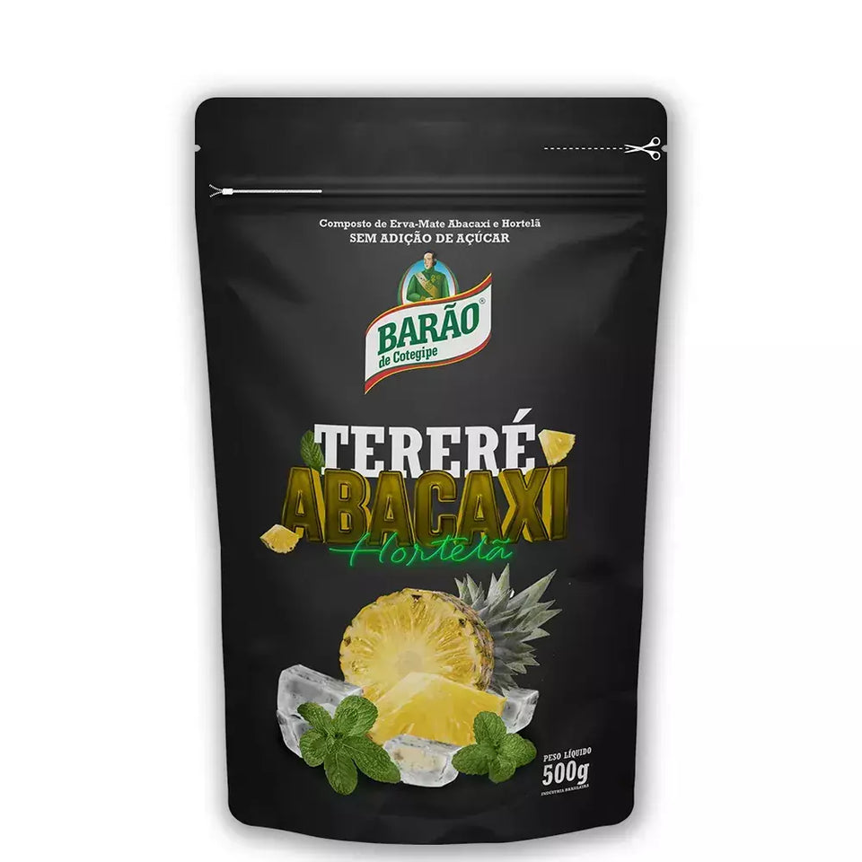 BARÃO DE COTEGIPE Erva Mate Tereré Abacaxi e hortelã 500g