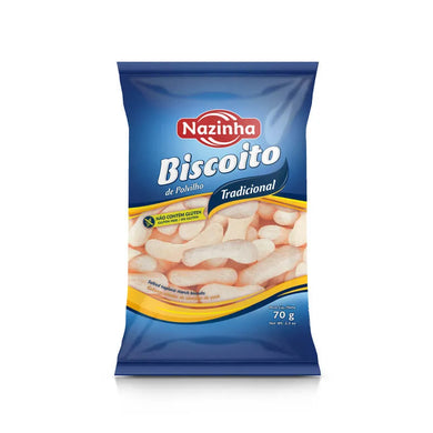 NAZINHA Biscoito de Polvilho Tradicional 70g