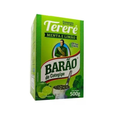 BARÃO DE COTEGIPE Erva Mate Tereré Menta e limão extra forte 500gr
