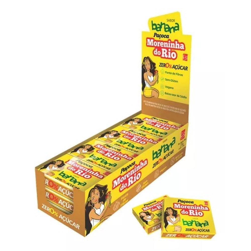 Moreninha do Rio - Paçoca Zero açúcar com banana, 276g