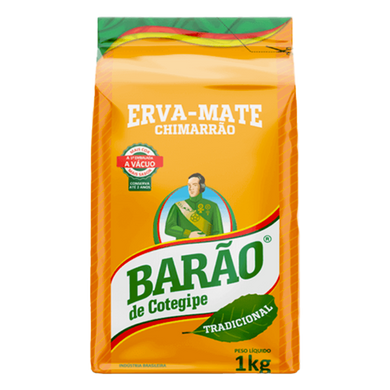 Erva mate tradicional BARÃO DO COTEGIPE 1kg