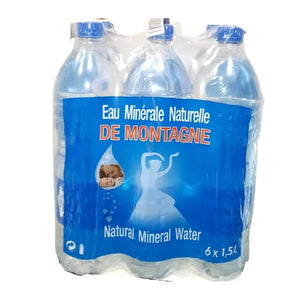 Água mineral da montanha 6 x 1.5 L