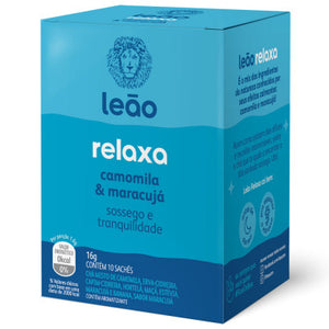 Chá Leão Relaxa Camomila e Maracujá Sachê 16g