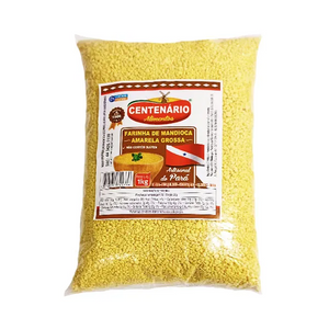 Farinha de Mandioca Amarela Grossa (Farinha de Puba) CENTENÁRIO 1kg